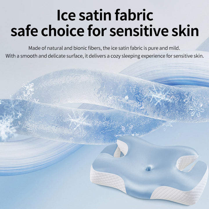 Ergonomic Pillow With Support For Neck And Back Bowlift