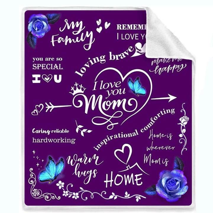 Sentimental Fleece Throw Blanket With Lion And Cub Graphic And Heartfelt Message For Dad