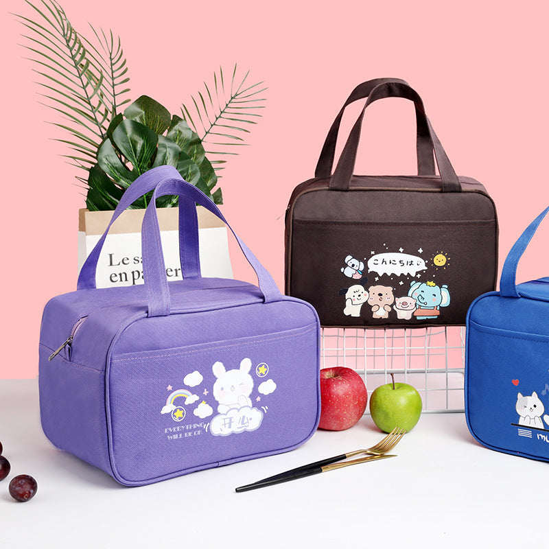 Cute Bear-Themed Insulated Lunch Carrier Bowlift