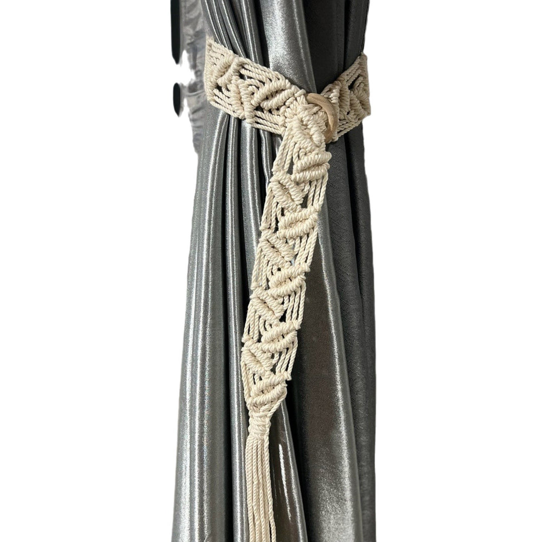 Macrame Curtain Tieback Bowlift