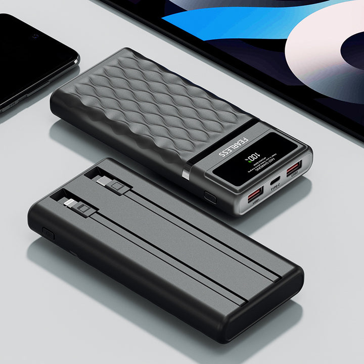 Power bank with integrated LED display and dual USB ports Bowlift