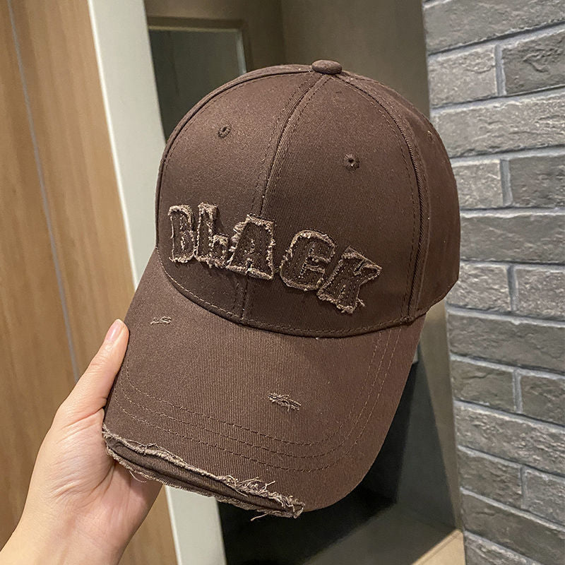 Women's Distressed Cotton Cap Bowlift