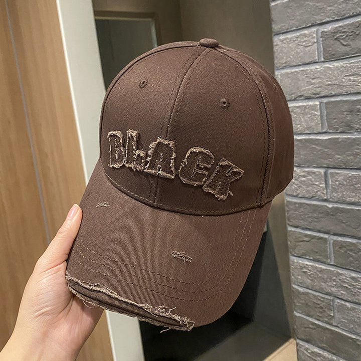 Women's Distressed Cotton Cap Bowlift