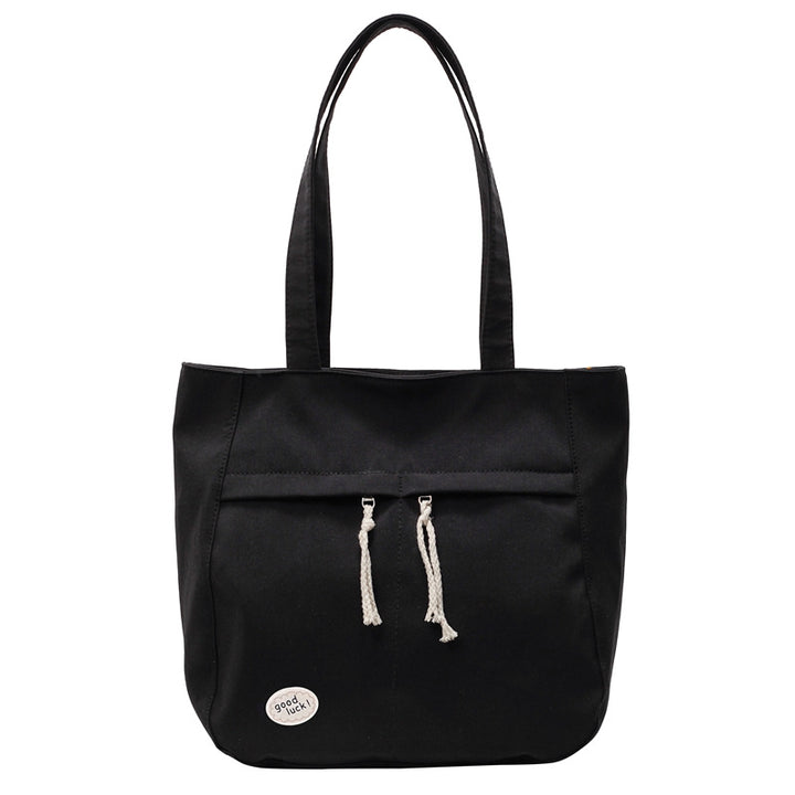 Casual Multi-Pocket Canvas Tote Bag Bowlift