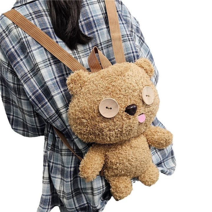 Cute Cuddly Backpack with Bear Motif Bowlift