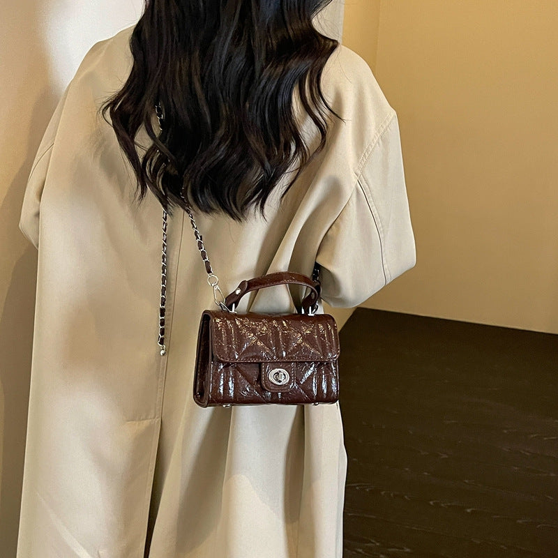 Quilted Faux Leather Crossbody Bag Bowlift