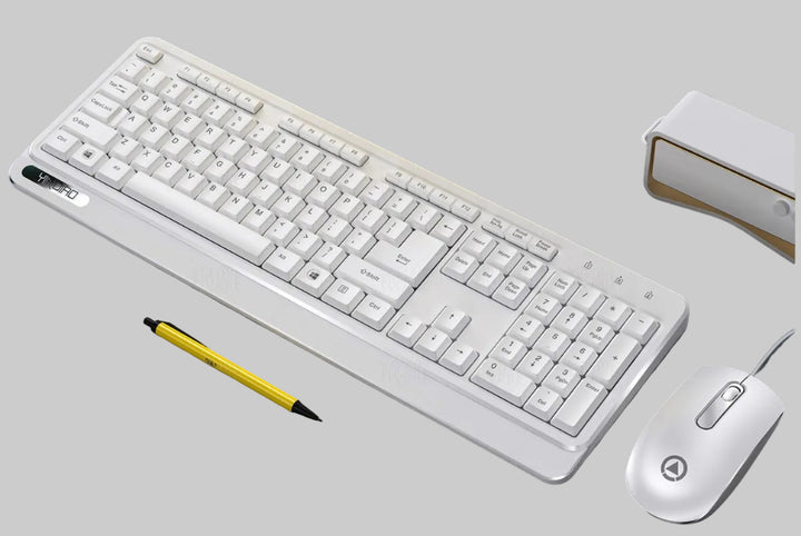 Compact Wired Keyboard and Mouse Set Bowlift