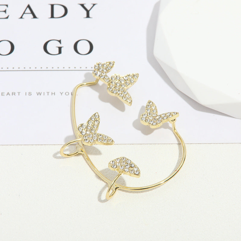 Rhinestone Butterfly Hair Clip Bowlift