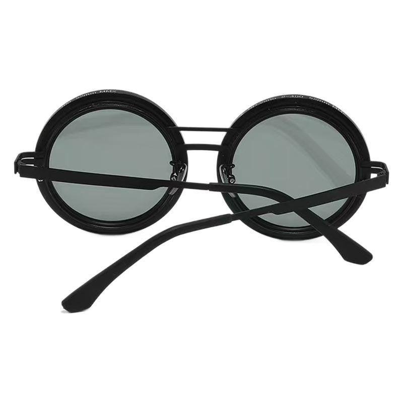 Ladies Round Retro Sunglasses with Distinctive Metal Frame Bowlift