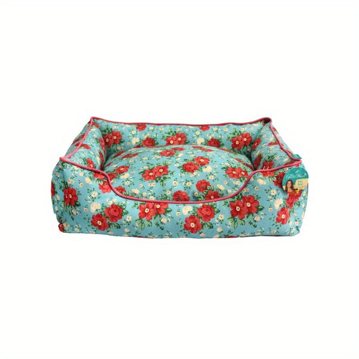 Floral Patterned Dog Bed