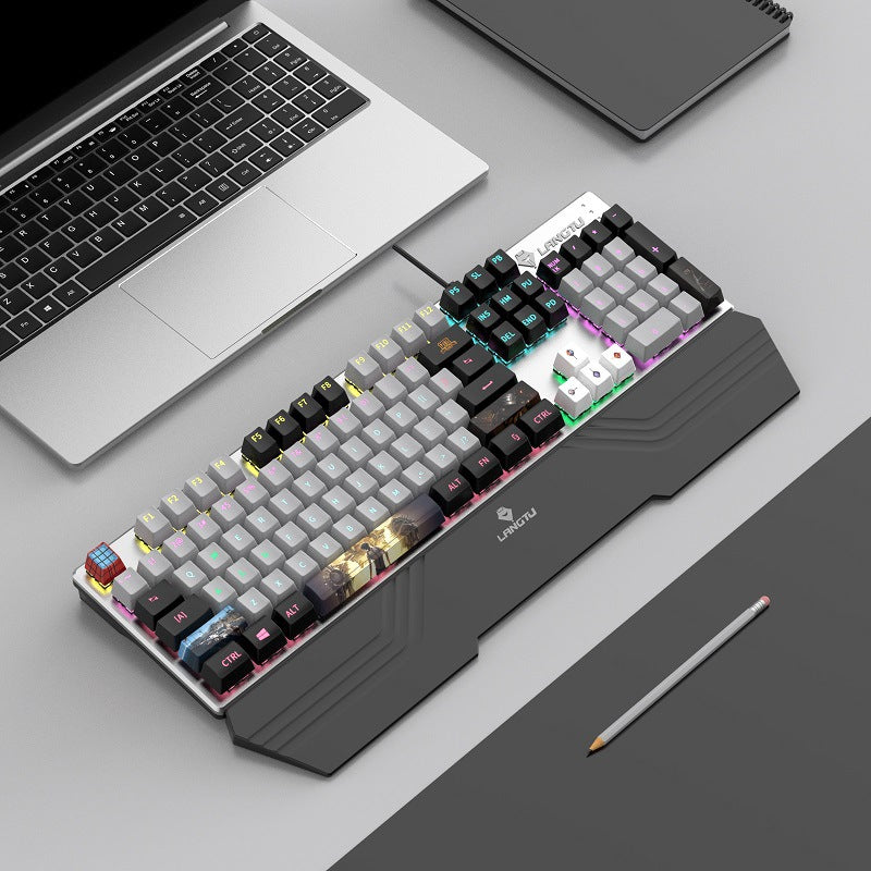 Ergonomic RGB Mechanical Gaming Keyboard Bowlift