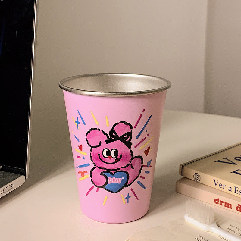 Insulated mug with cheerful bear motif Bowlift