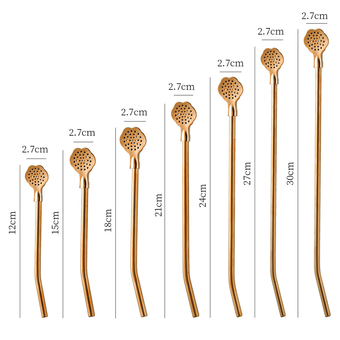 Stylish teaspoons with practical drainage holes Bowlift