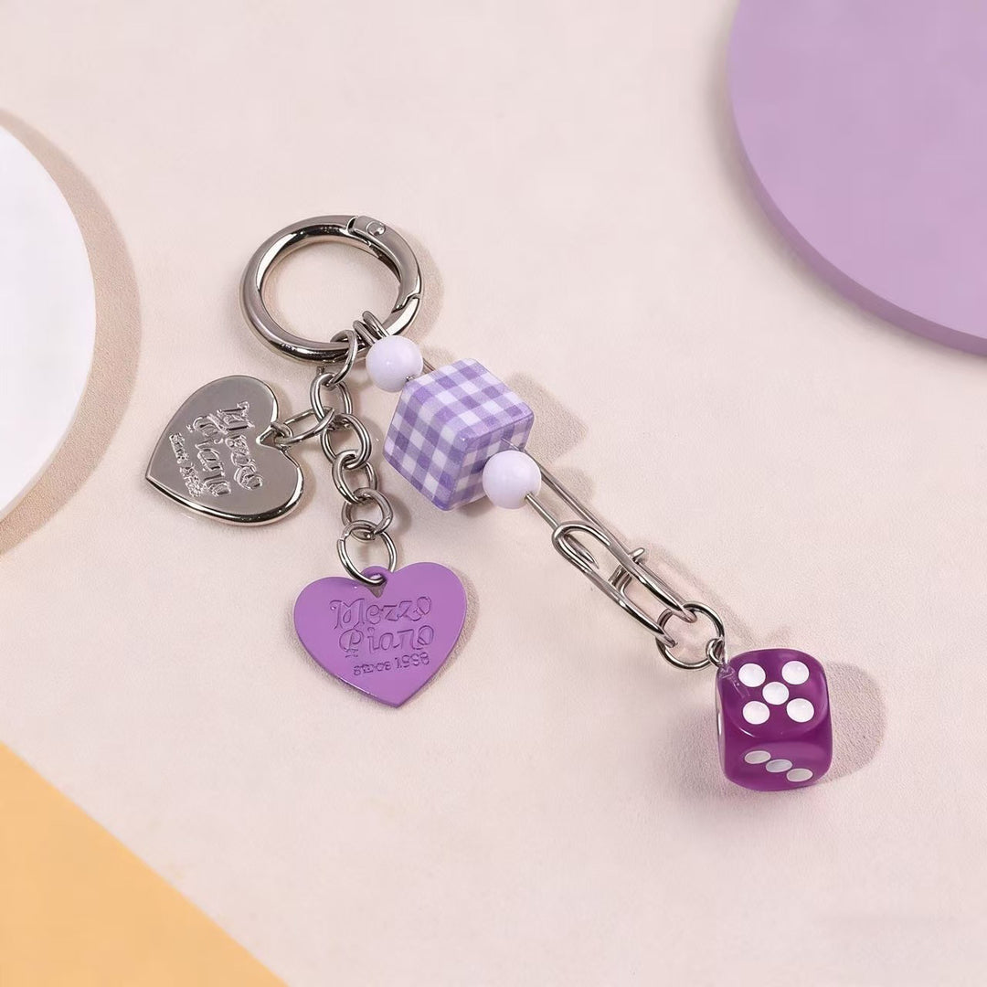 Playful Dice-Inspired Keychain Bowlift
