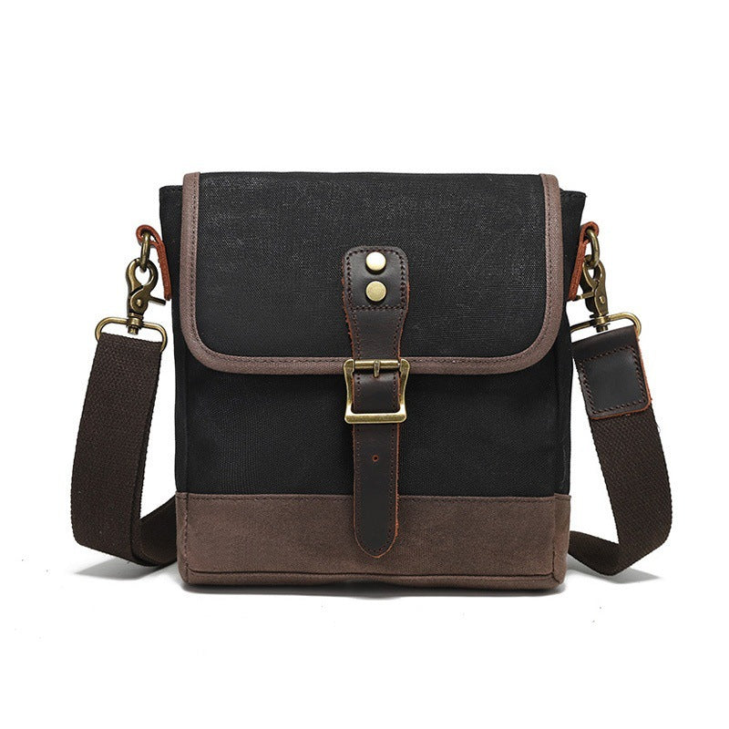 Retro Canvas Shoulder Bag Bowlift