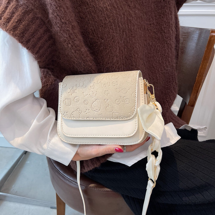 Chic Textured Mini Crossbody Bag Bowlift