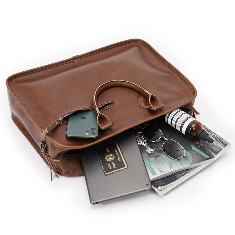 High-Quality Briefcase Made of Durable Artificial Leather Bowlift