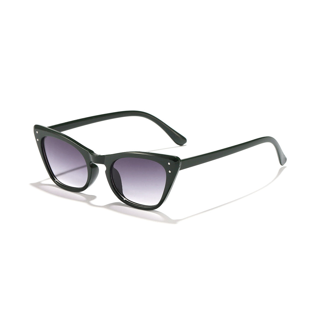 Ladies Cat-Eye Sunglasses with Mirrored Lenses and Stylish Frame Bowlift