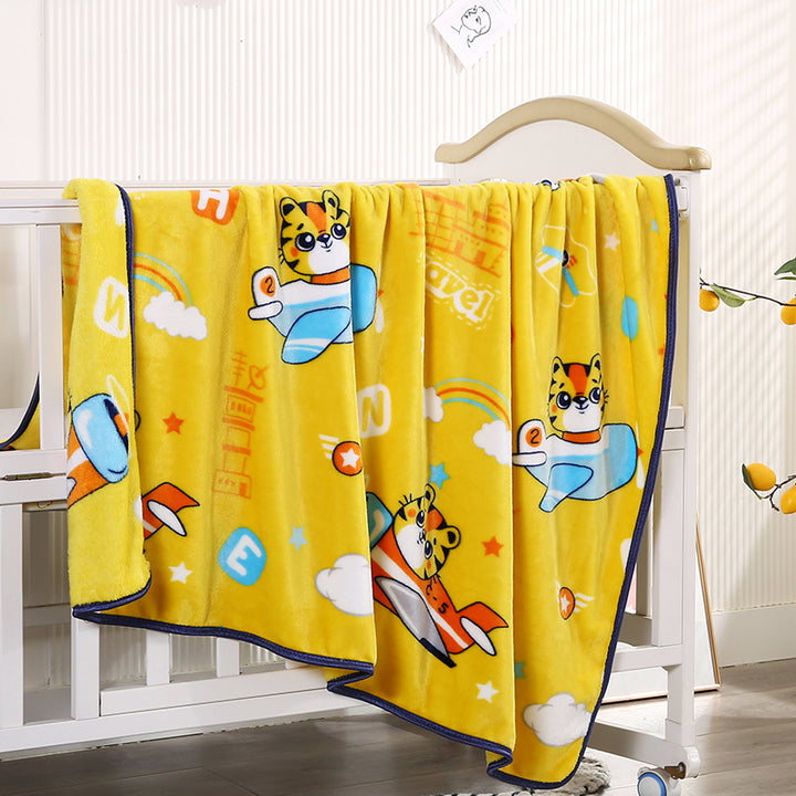 Children's Cartoon Character Fleece Blanket Bowlift