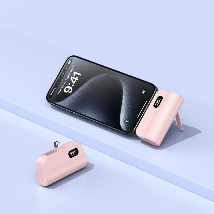 Foldable Powerbank with Digital Charging Display Bowlift