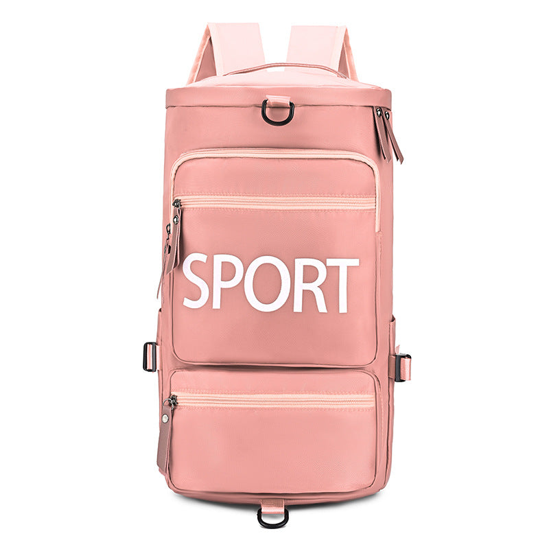 Sporty backpack with multiple compartments and reflective elements Bowlift