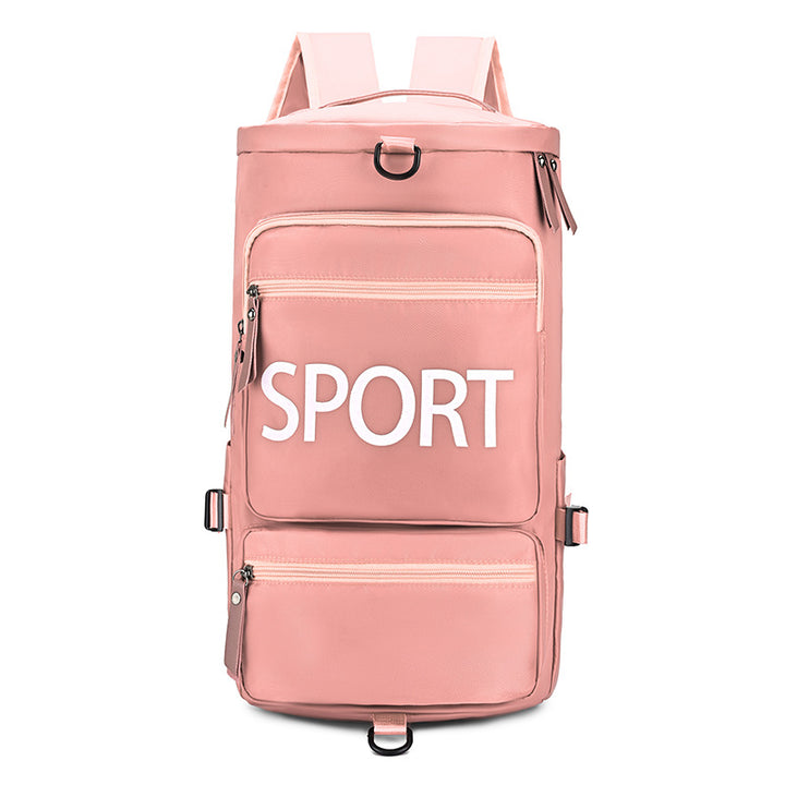 Sporty backpack with multiple compartments and reflective elements Bowlift