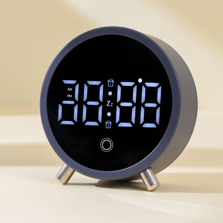 Digital LED Alarm Clock with Touch Snooze and Adjustable Stand Bowlift