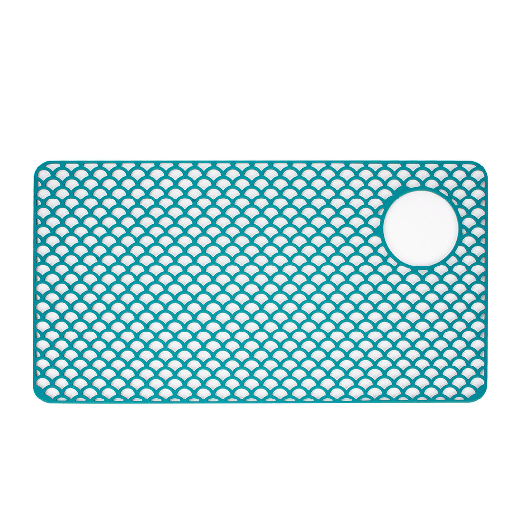 Non-Slip Multi-Textured Kitchen Drain Mat Bowlift