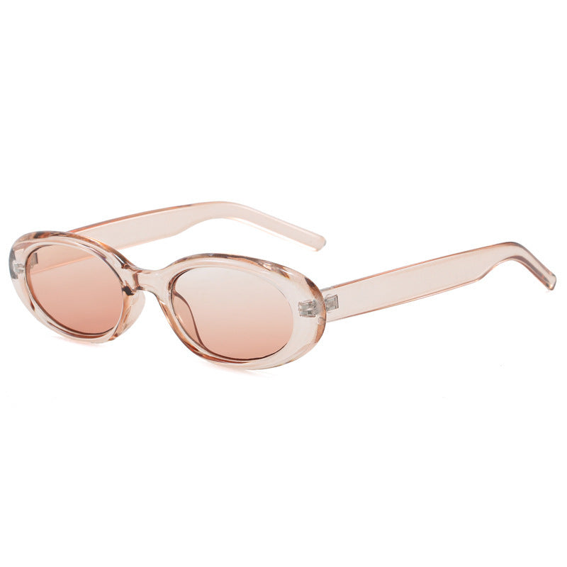 Women's oval sunglasses with transparent effect and UV protection Bowlift