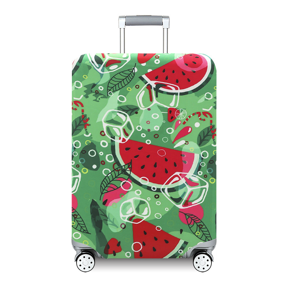 Women's Hard Shell Suitcase with Exotic Plant Pattern Bowlift