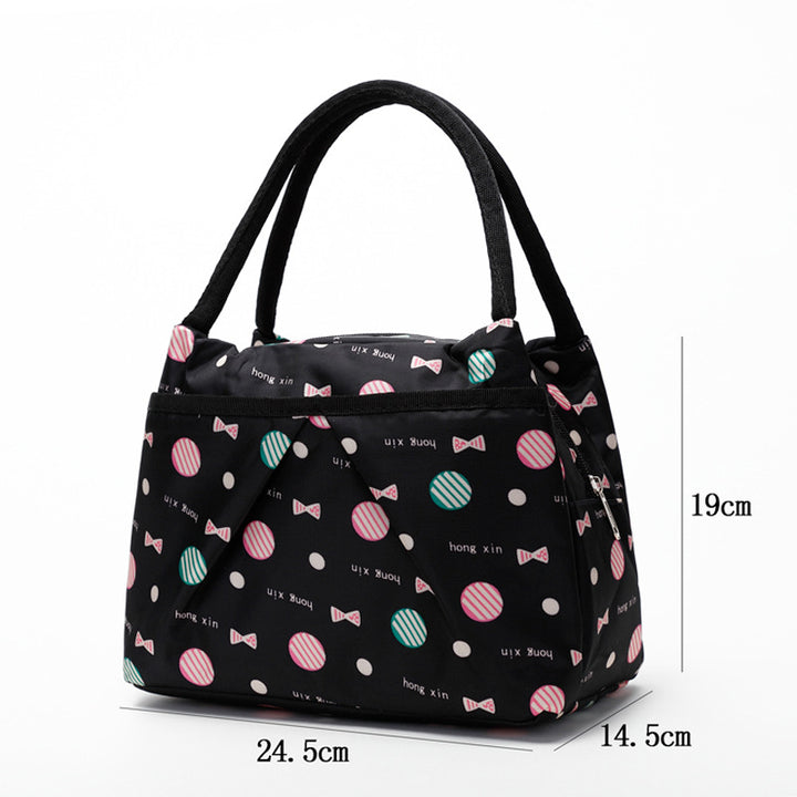 Floral Insulated Lunch Cooler Bag Bowlift