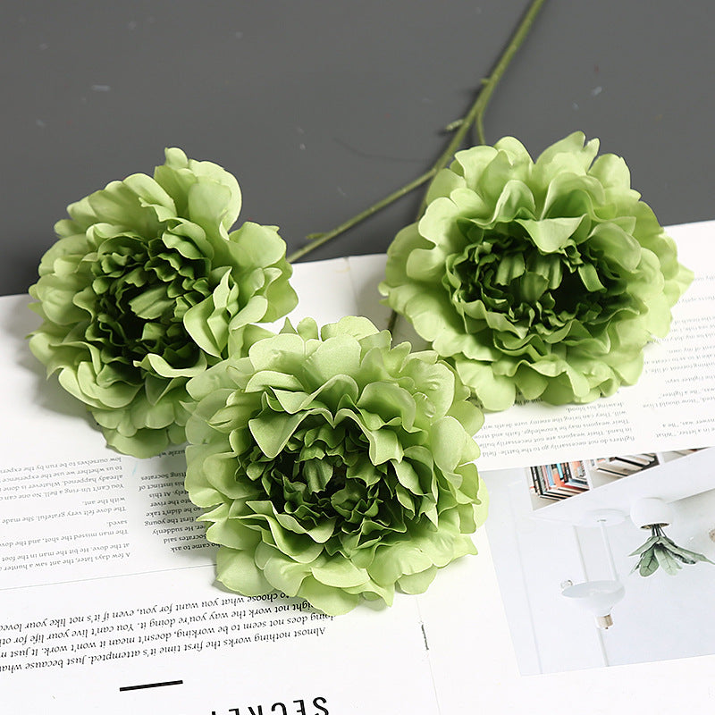 Premium Fabric Peony Flower Stem