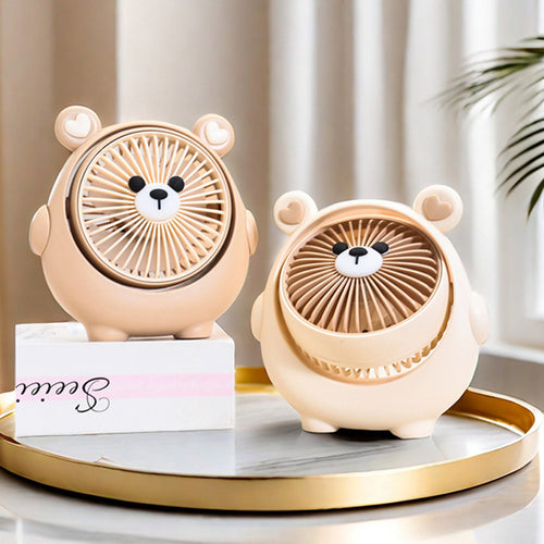 Ladies portable table fan in cute animal design Bowlift