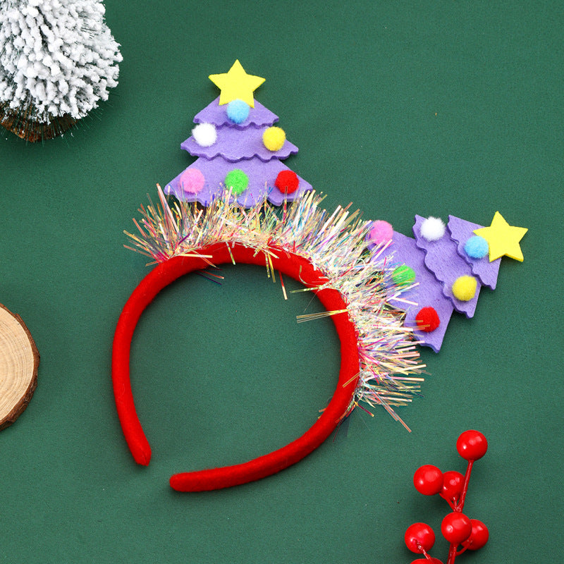 Festive Christmas Tree Headband Bowlift