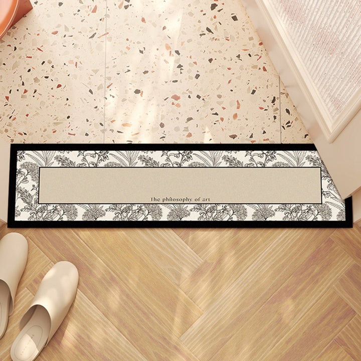 Checkerboard Pattern Runner Mat