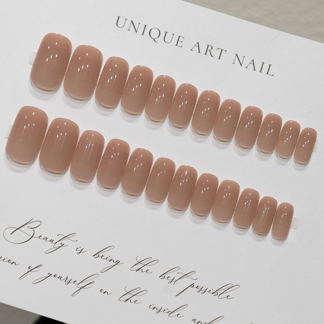 Elegant Glossy Long Nail Extensions