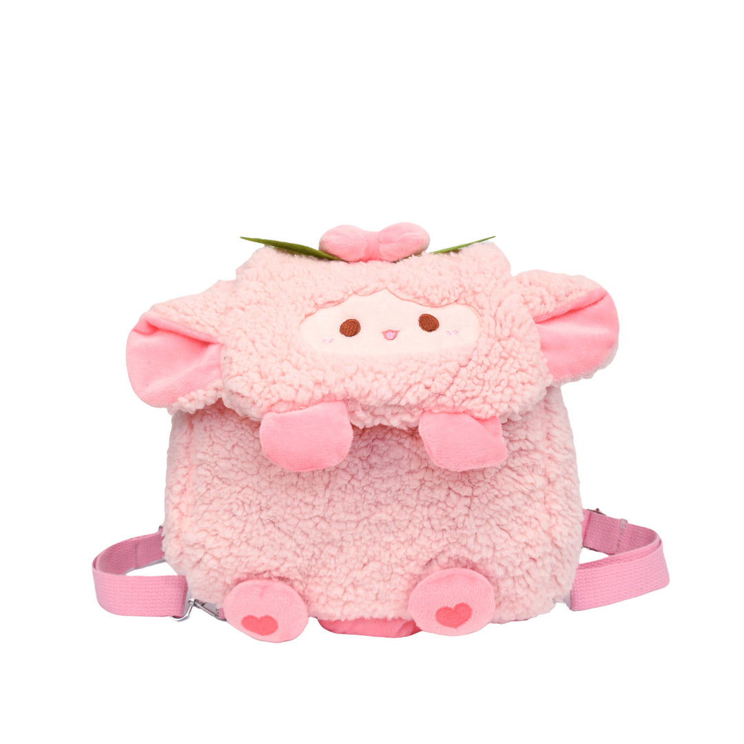 Plush backpack with animal character design Bowlift