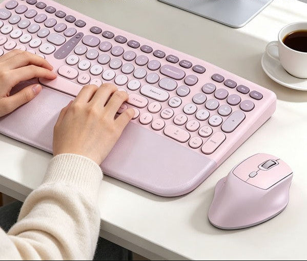 Ergonomic Wireless Keyboard and Mouse Combo Bowlift