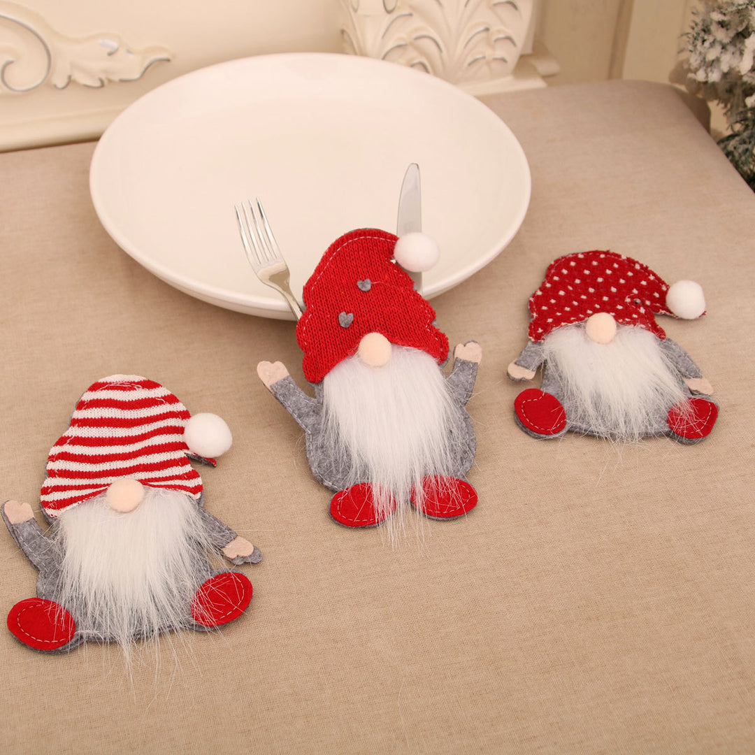 Festive Gnome Cutlery Holder Bowlift