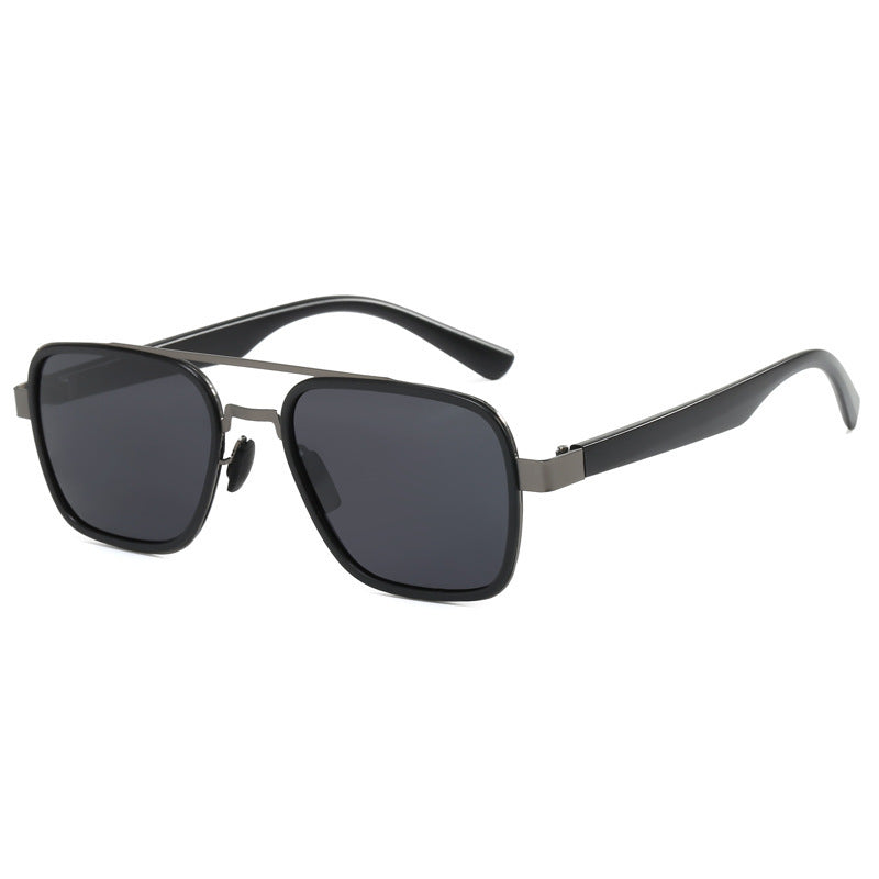 Ladies' fashionable sunglasses with square frame and innovative lenses Bowlift