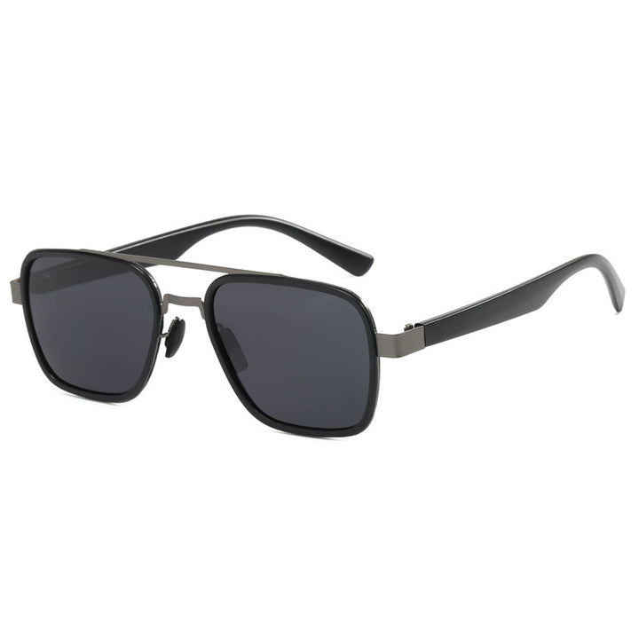Ladies' fashionable sunglasses with square frame and innovative lenses Bowlift