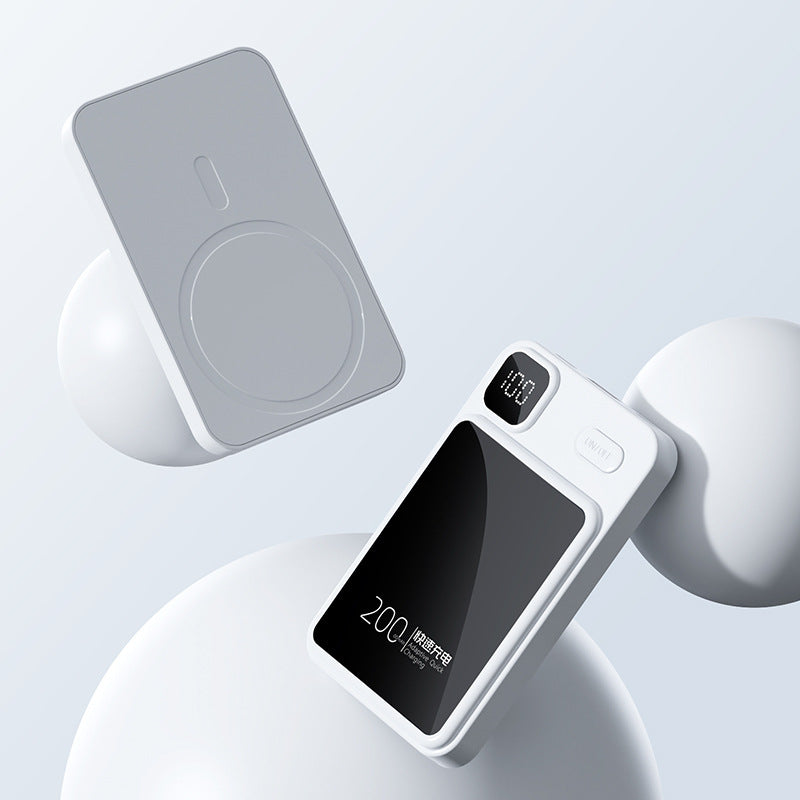 Portable power bank with inductive charging technology and digital display Bowlift