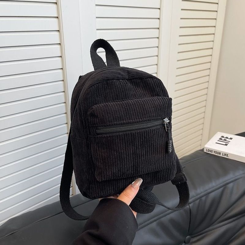 Compact Corduroy Mini Backpack Bowlift