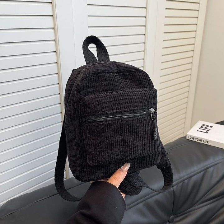 Compact Corduroy Mini Backpack Bowlift