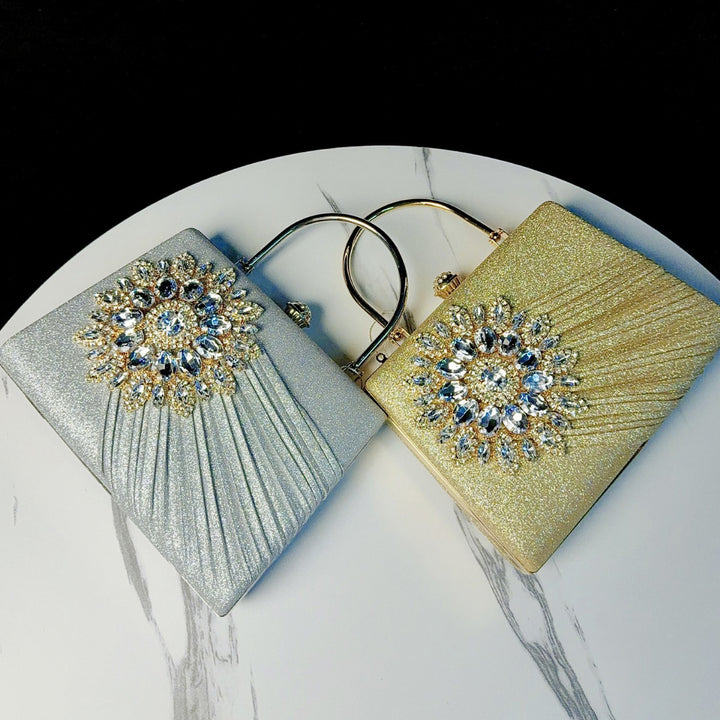 Luxurious Rhinestone-Embellished Evening Handbag