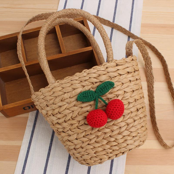 Handbag with Fruity Crochet Motif Bowlift