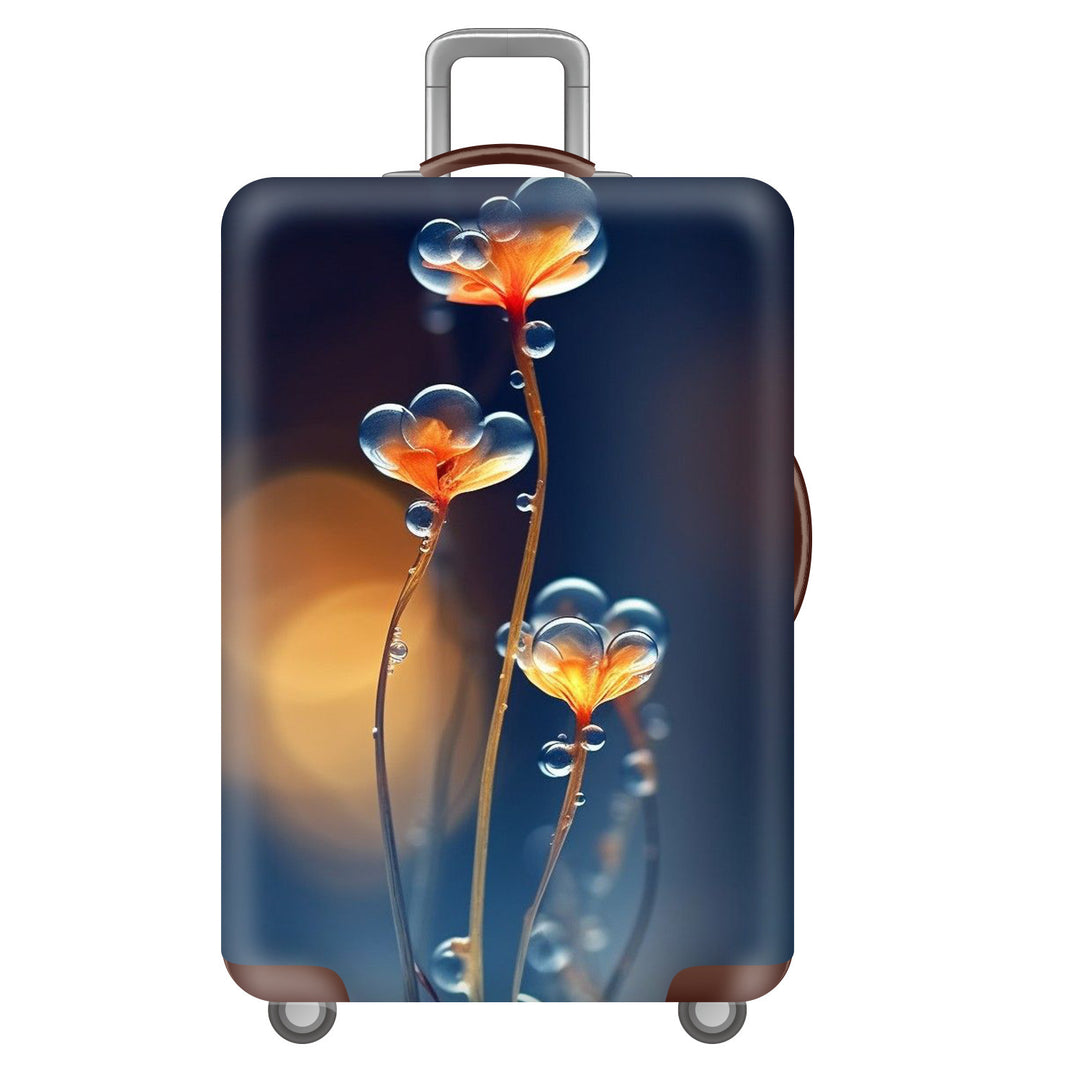 Unisex hard-shell travel suitcase with imaginative, cultural motif Bowlift
