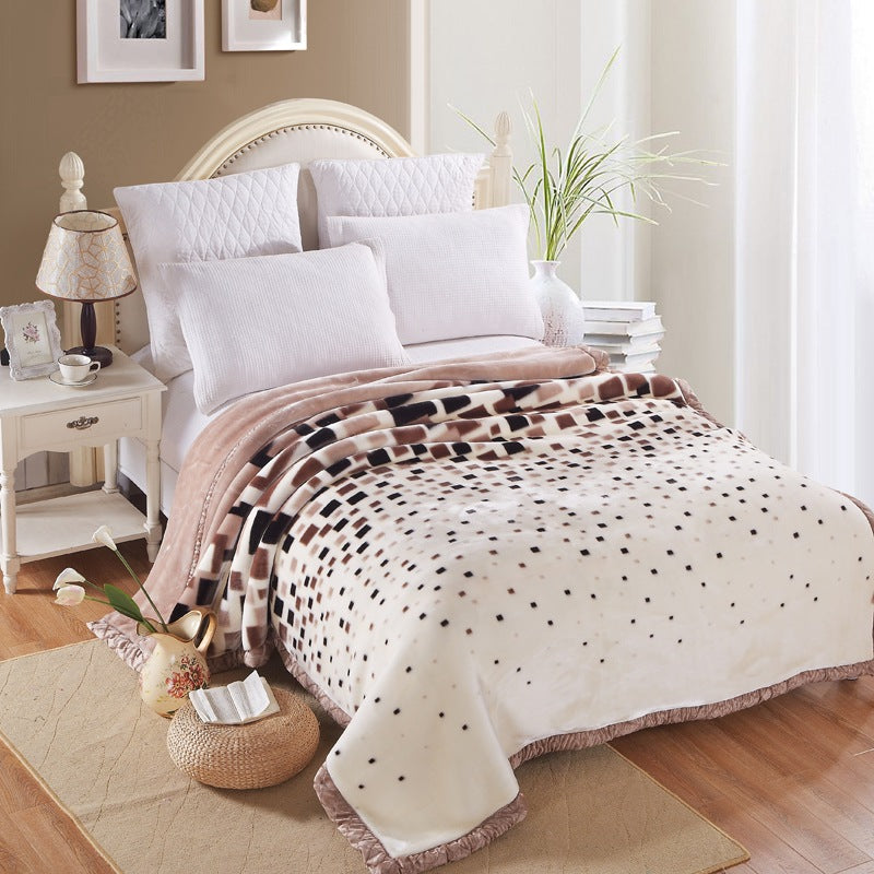 Decorative Fleece Throw Blanket Bowlift