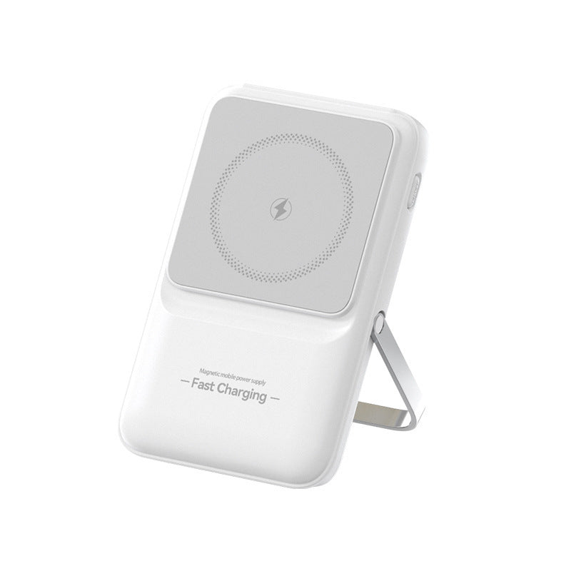 Portable power bank with magnetic charging technology and integrated cable management Bowlift