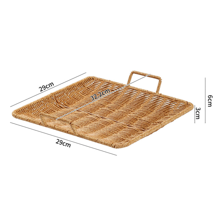 Home Decorative Woven Serving Tray Bowlift